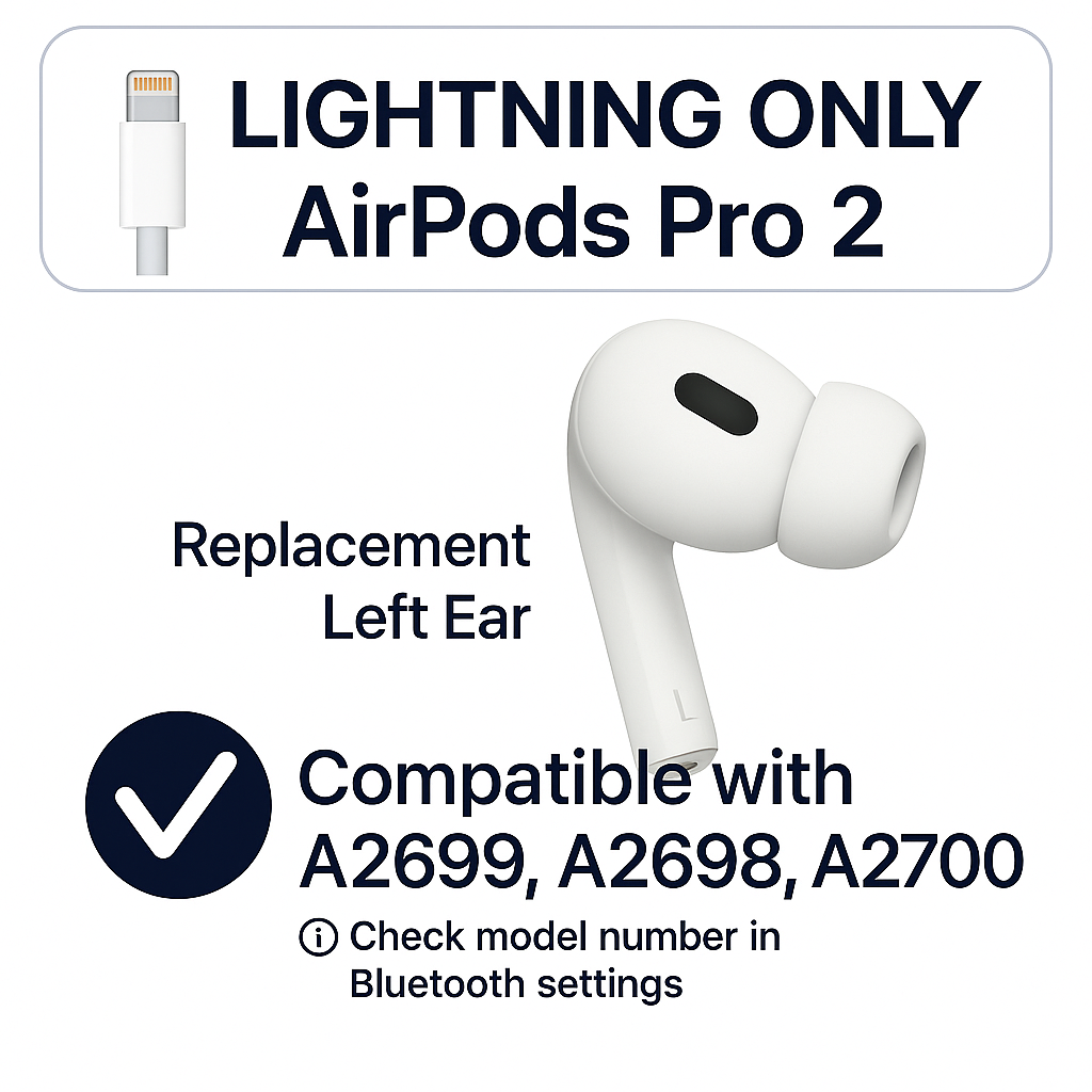 AirPods Pro (2nd Gen) Left Ear Replacement (A2699) | Recell AirPods Pro (2nd Gen) Left Ear Replacement (A2699) | Recell