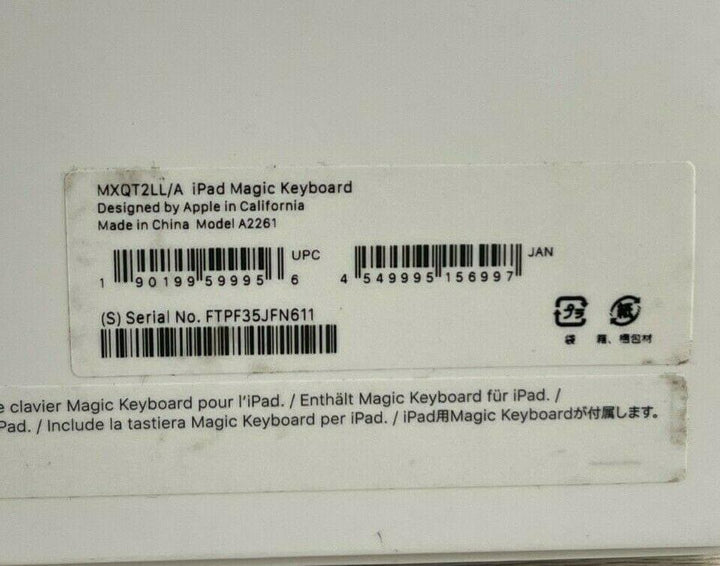 Apple Magic Keyboard for 11-inch iPad Pro (1st 2nd 3rd Gen